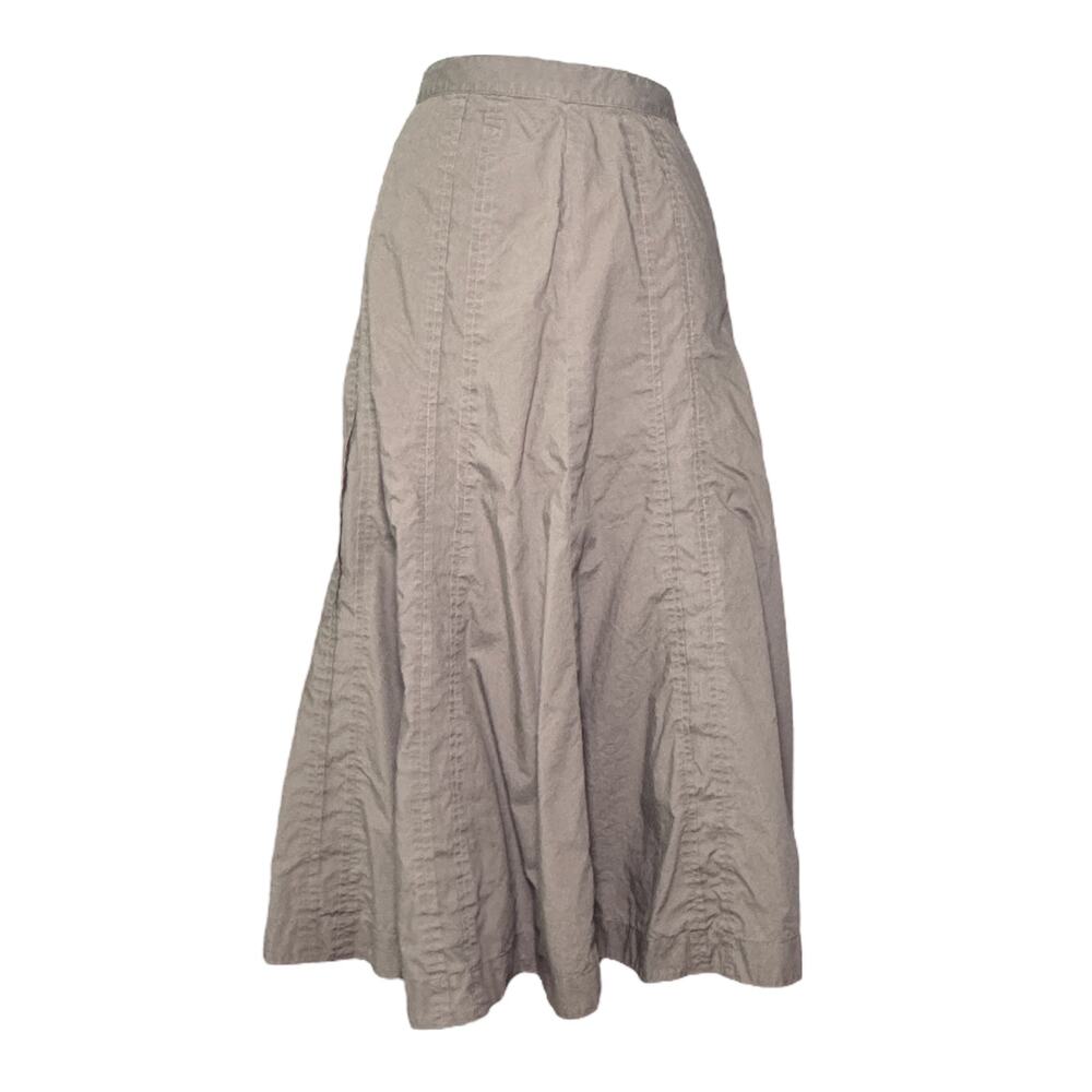 Lauren Ralph Lauren Light Brown Cotton Midi Skirt Size 8